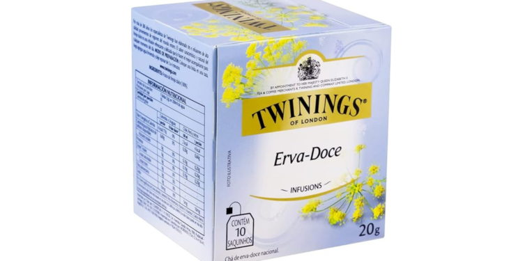 Chá de Erva Doce Nacional Twinings (10 sachês)
