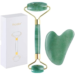 Conjunto de Massagem Facial com Rolo de Jade e Gua Sha, Pedras Naturais