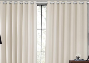 Cortina Tecido Blackout Corta Luz 80% para Sala, Quarto e Escritório 2,70 X 2,30m (Palha)