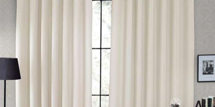 Cortina Tecido Blackout Corta Luz 80% para Sala, Quarto e Escritório 2,70 X 2,30m (Palha)