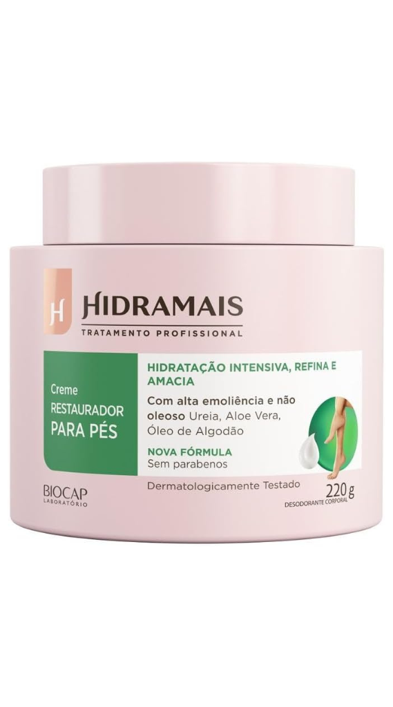 Creme Restaurador Hidramais Para Os Pés Pote 220G
