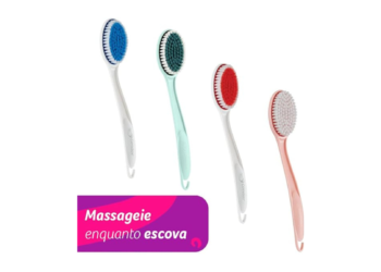 Escova de Banho Condor com Cerdas Macias e Massageador
