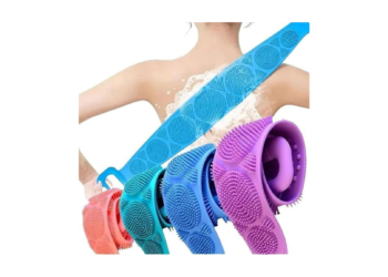 Esponja De Banho Esfoliante Flexível Em Silicone