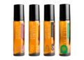Kit 4 Blend Roll-on Óleo Essencial doFlora_ Foco, Energia, Relaxa, Sono Restaurador