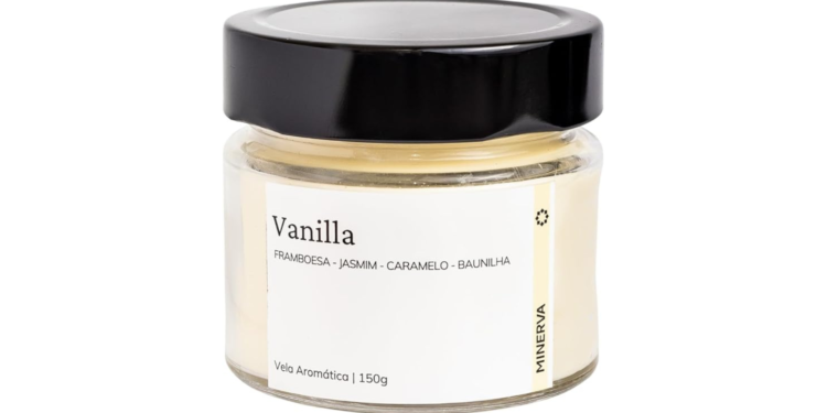 MINERVA – Vela Aromatica Perfumada Aroma de VANILLA BAUNILHA – 150g