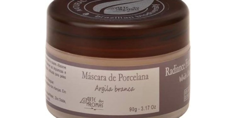 Máscara Argila Branca Natural e Vegano Arte dos Aromas 90g