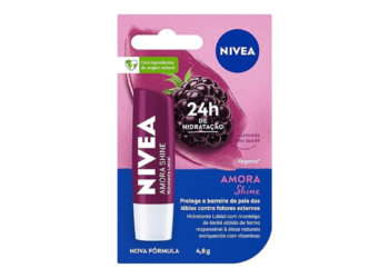 NIVEA Hidratante Labial Amora Shine 4,8g_ Hidratação e Brilho para Seus Lábios