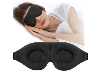 Tapa Olho Para Dormir Mascara De Dormir 3D Preto Confortável Venda Sono