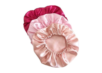 Touca de Cetim para Dormir – Kit com 3 Peças Ajustável e Anti-frizz