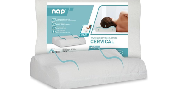 Travesseiro Nasa Ortopédico Cervical D40 – Suporte Ergonômico e Conforto